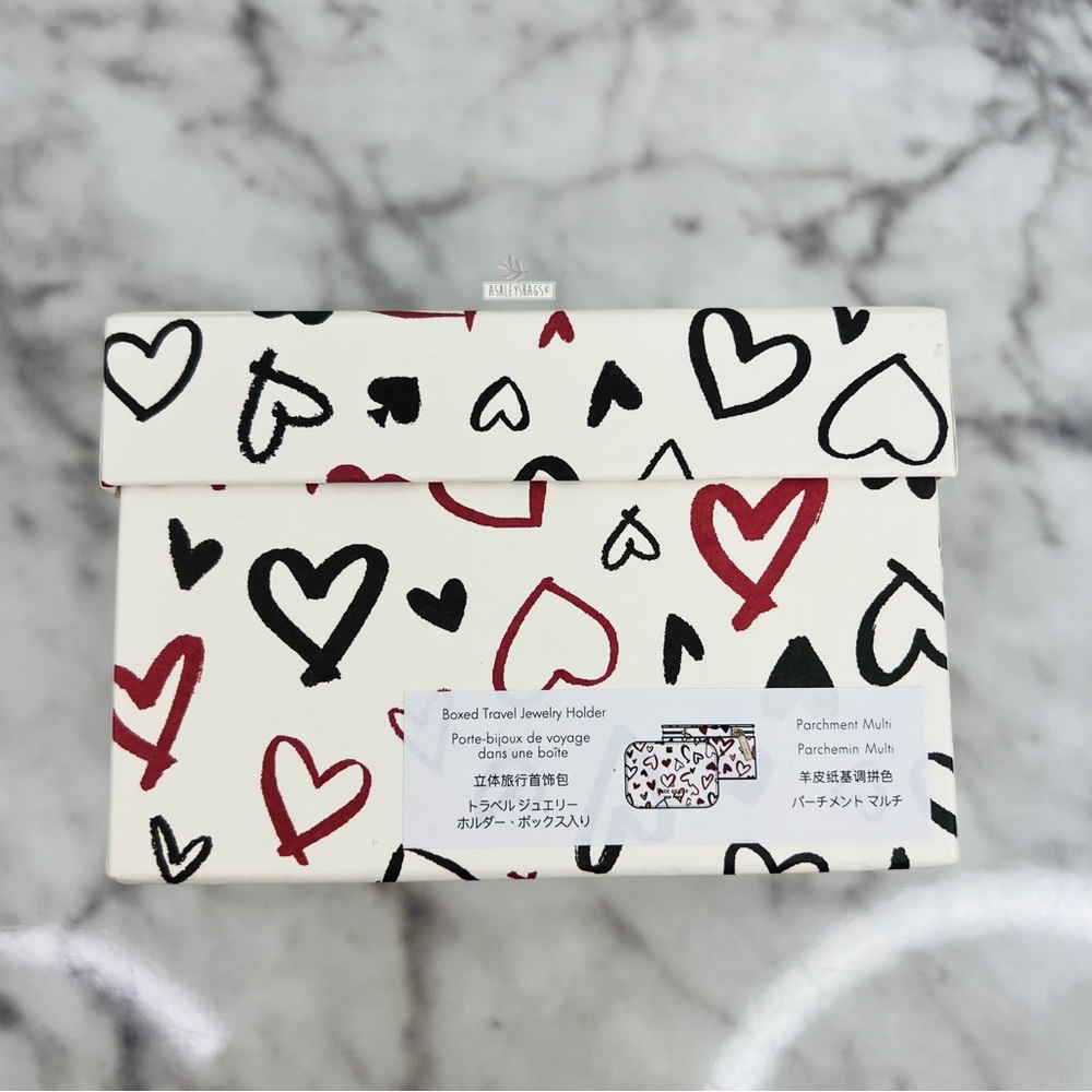 Kate Spade Scribble Heart Staci Boxed Jewelry Holder - Picture 11 of 12